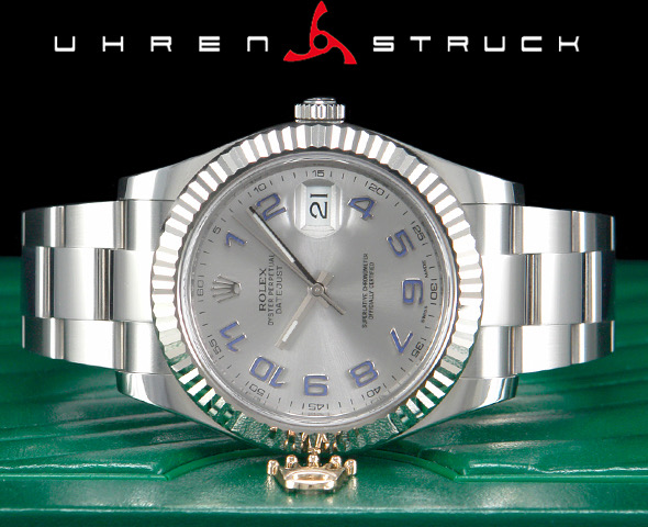 Rolex Datejust 41 „BLUE ARABIC NUMBERS“ Stahl/Weißgold